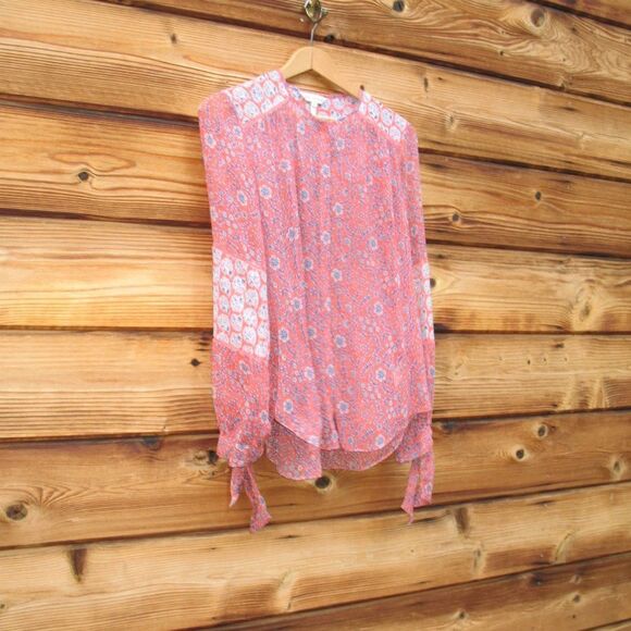 NWOT Rebecca Taylor Amanda Floral Silk Top Blouse - Picture 5 of 11